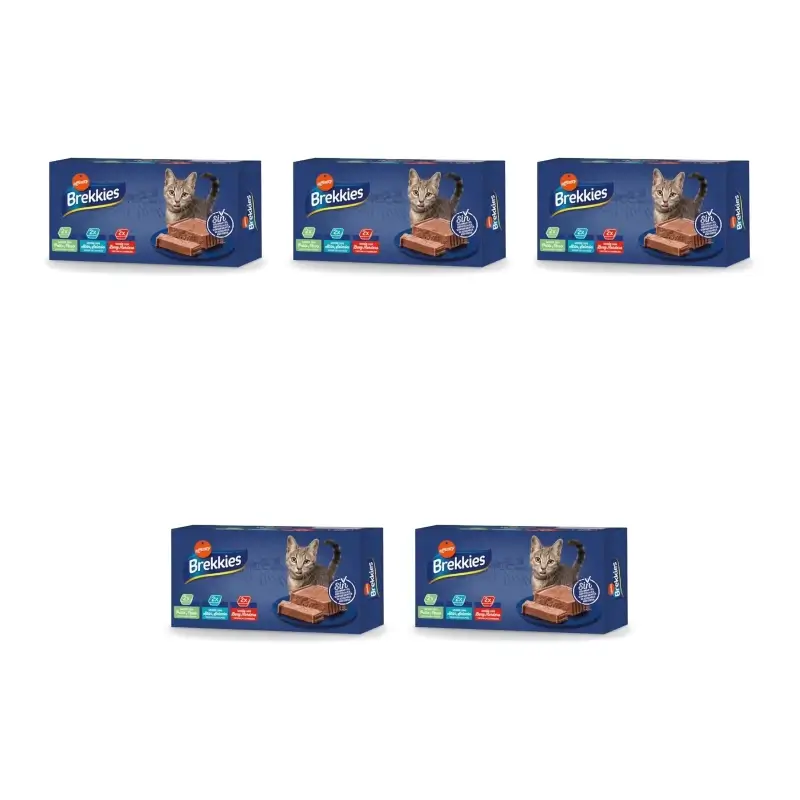 Brekkies Cat Pouches, 100 g, pack of 5