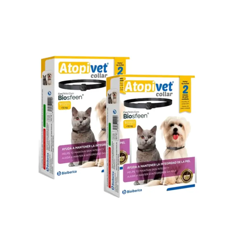 Atopivet Collar 35 cm for Dogs and Cats up to 10 kg, Pack of 2