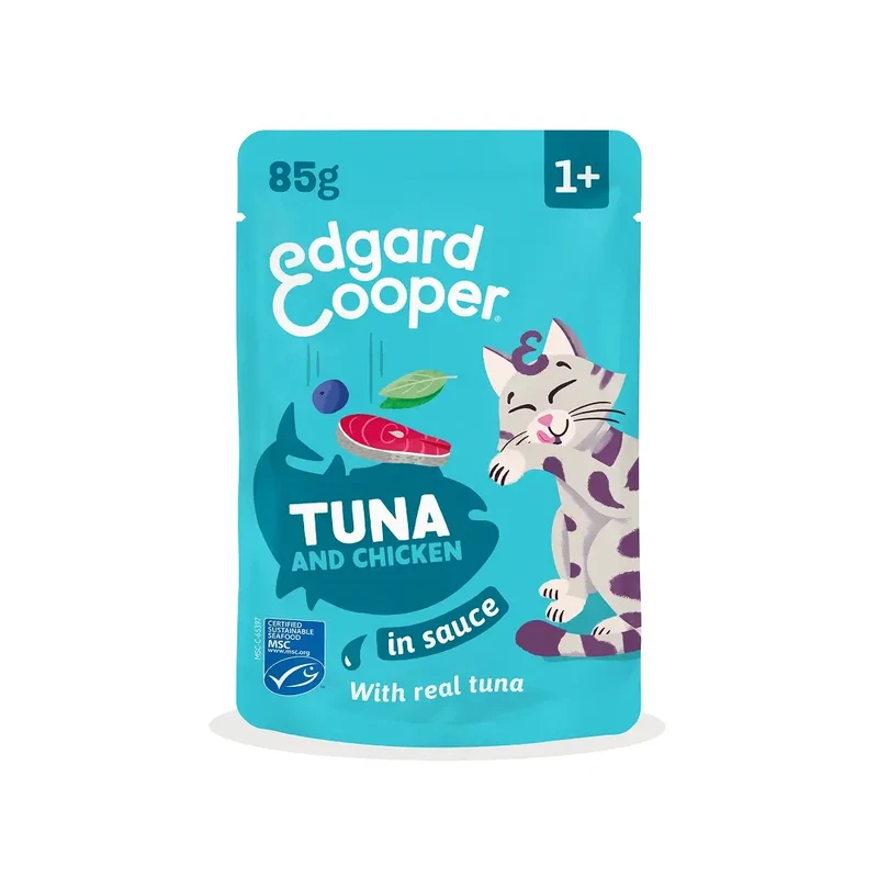 Edgard & Cooper Tuna & Chicken in Gravy for Adult Dogs, 12 x 85 g