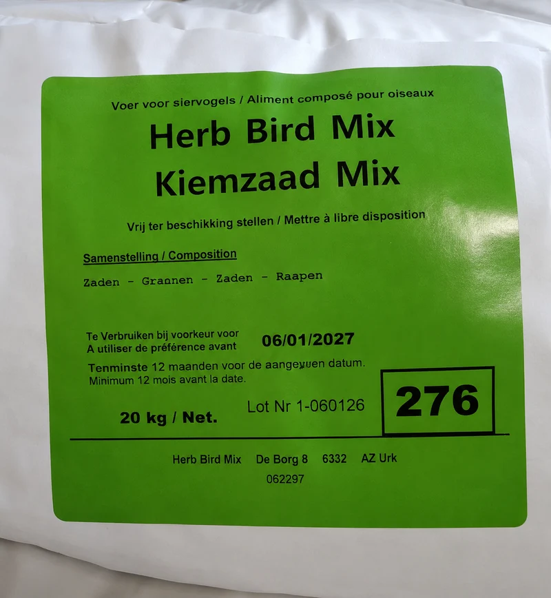 Mezcla de semillas germinativas 20 kg - 41 semillas - Mezcla de hierbas para pájaros
