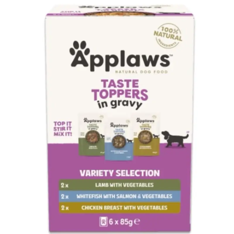 Applaws Dog Assorted Sauce Topper Multipack, 6x85g