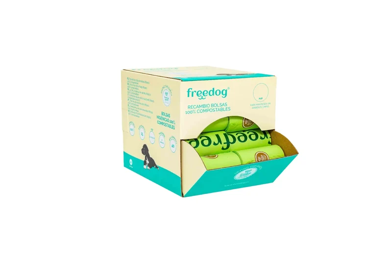 Freedog Biodegradable Bag Dispenser, 40 rolls