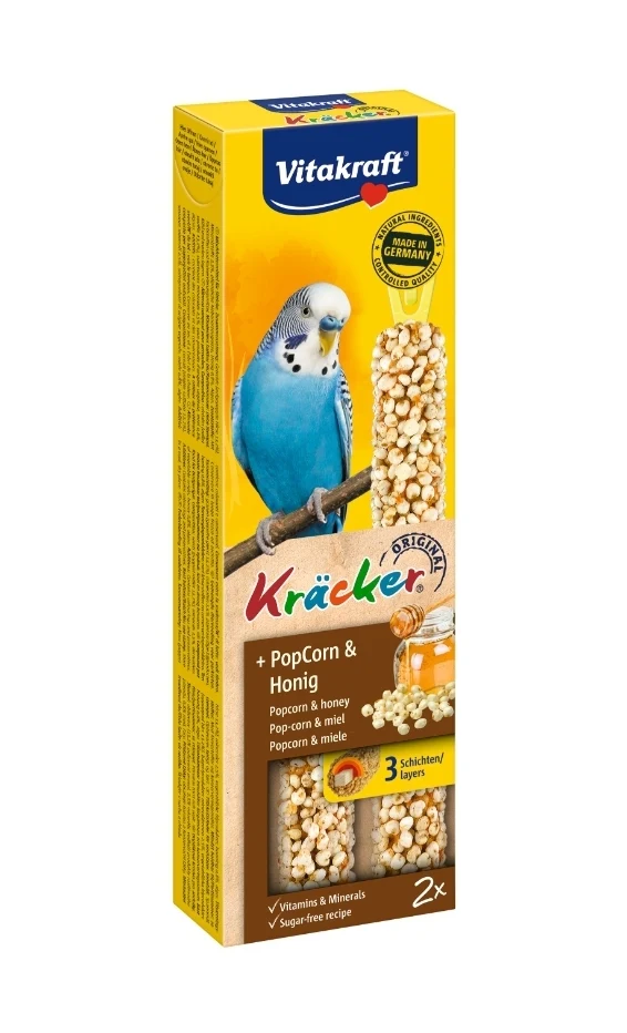 Vitakraft Kräcker palomitas periquito y miel