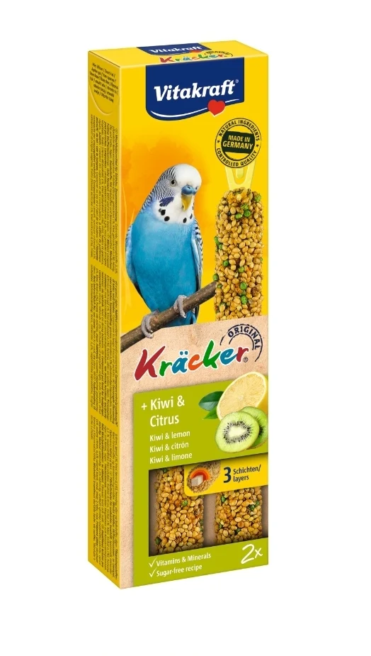 Vitakraft Kräcker perico con kiwi y cítricos 2 piezas