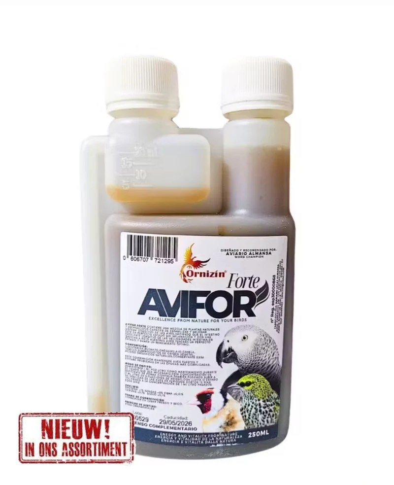 Avifor Forte 250 ml - Para todos los pájaros y palomas - Apto para 250 l de agua - Nuevo protector