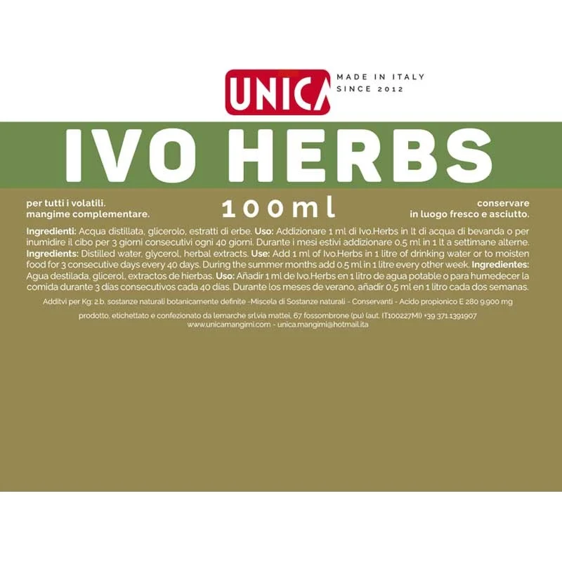 Ivo Herbs 100ml - Antiácaro rojo - Único