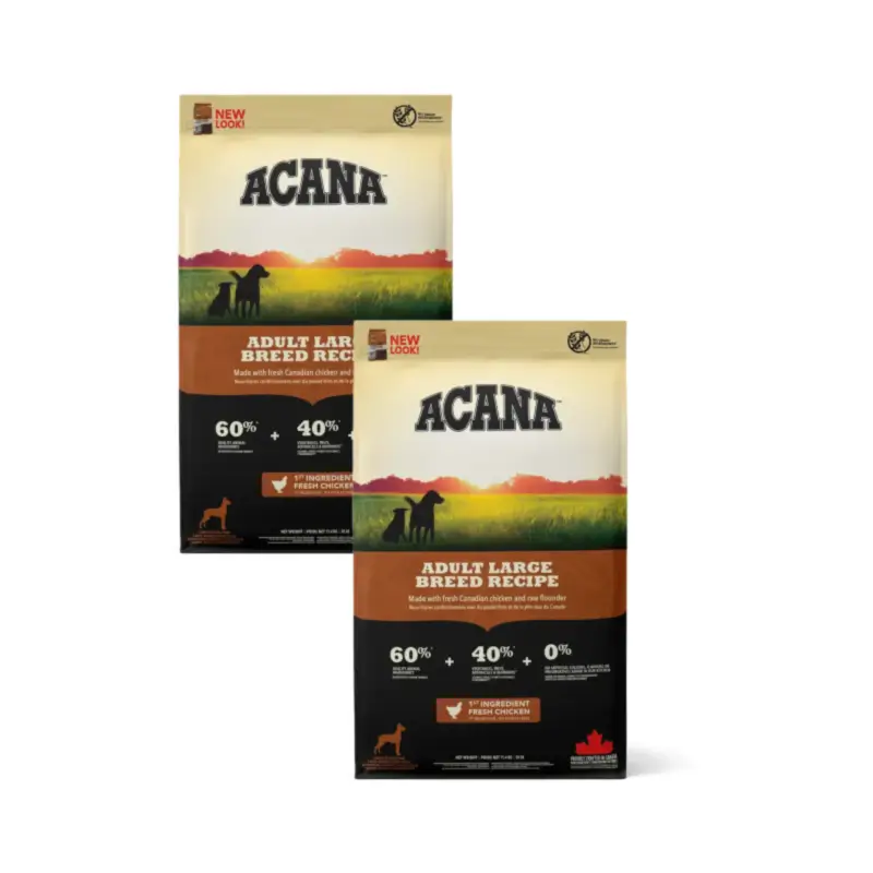 Acana Canine Adult Heritage Large Breeds Pack of 2 x 11.4 kg dog food