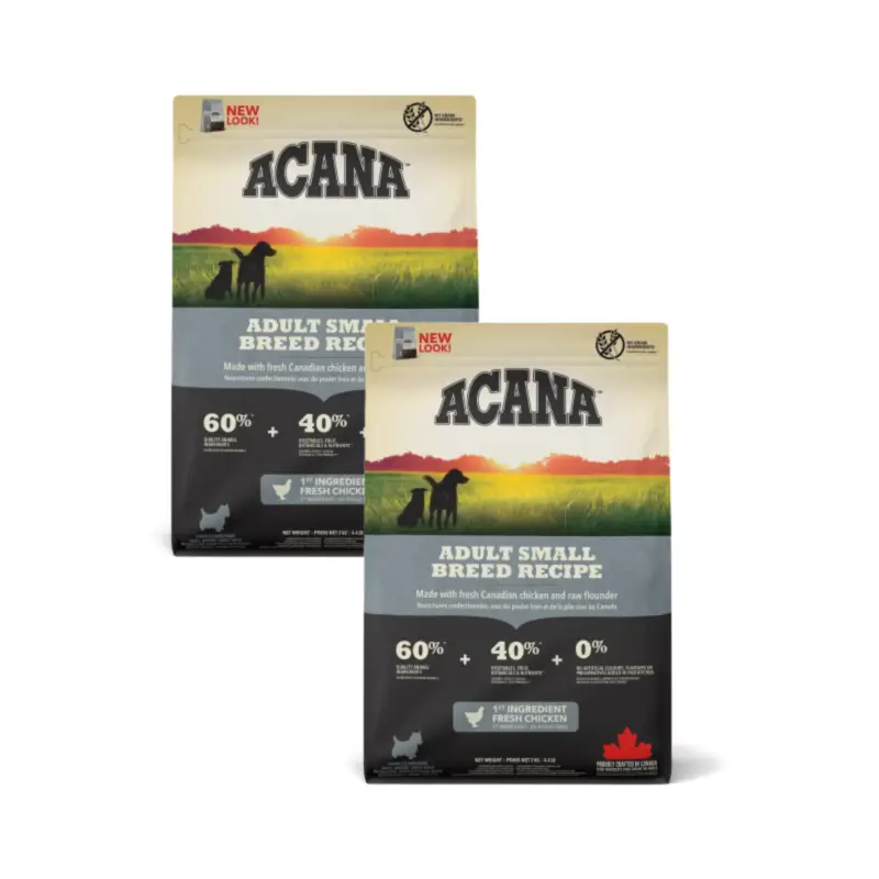 Acana Canine Adult Heritage Small Breeds 2 x 2 kg pack – dog food