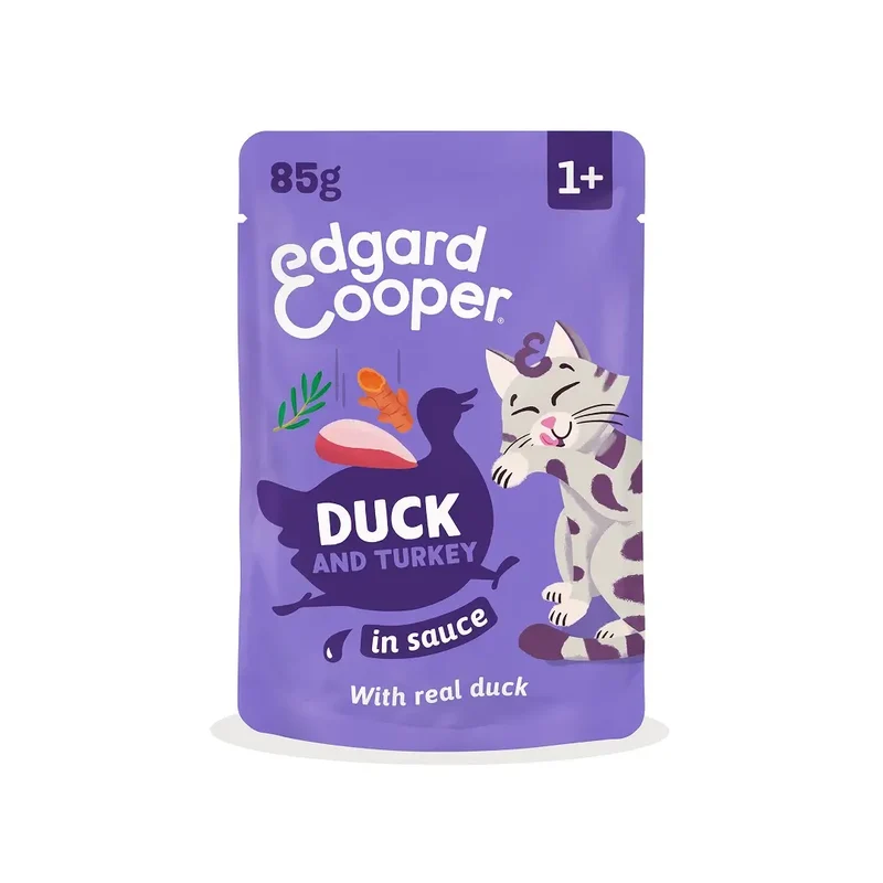 Edgard & Cooper Duck & Turkey in Gravy for Adult Dogs, 12 x 85 g