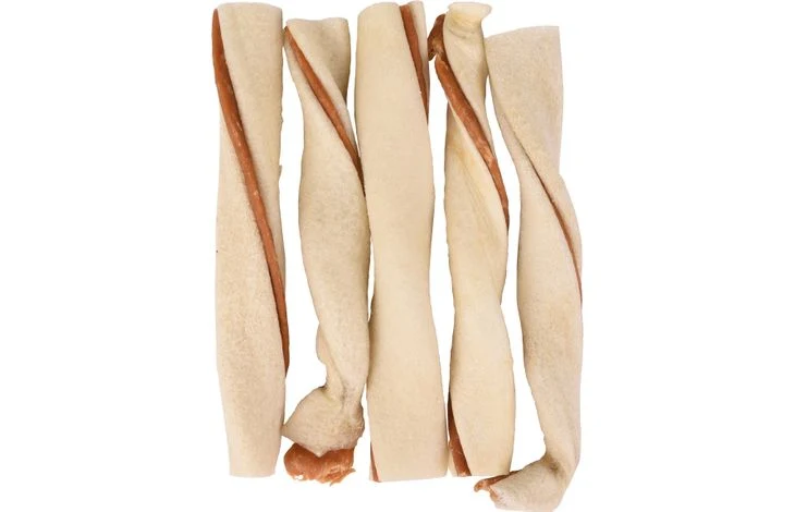 Snack R'hide Rollo Masticable Blanco Con Pato 12cm 24 gramos - 5 piezas 70 gramos