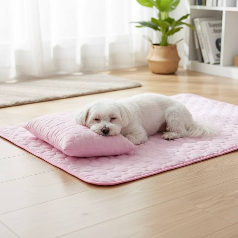 Self-Cooling Mat for Pets Portable Foldable Mat for Dogs and Cats