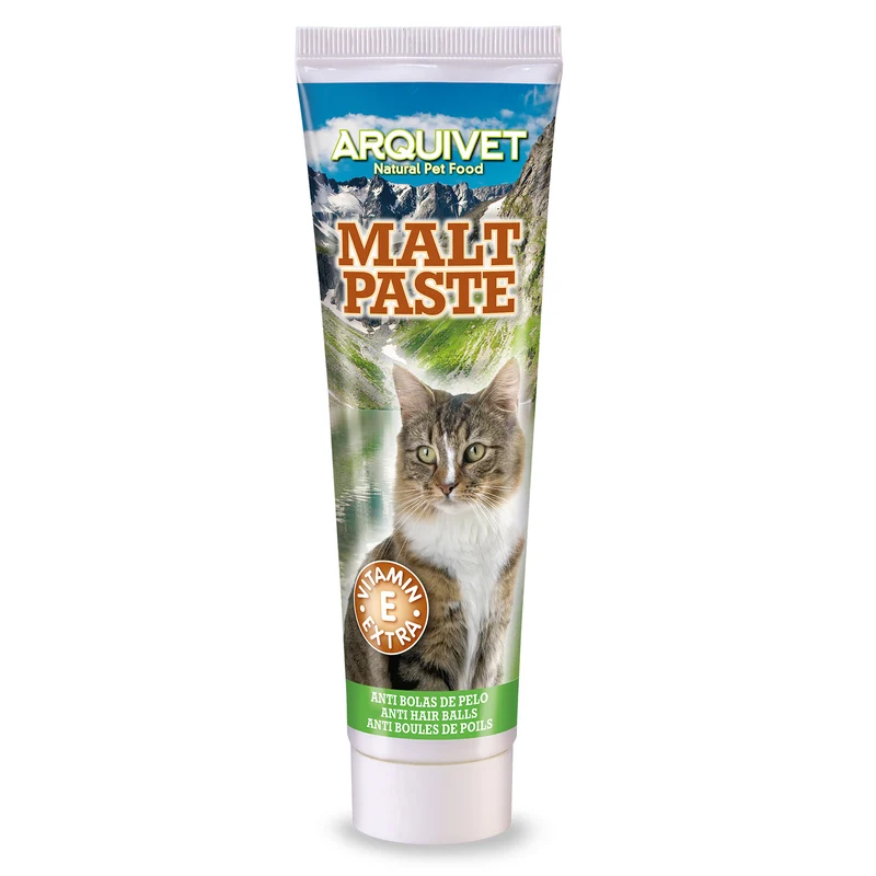 Pasta de malta para gatos 100 gr - Ayuda a prevenir las bolas de pelo - Complementos para felinos