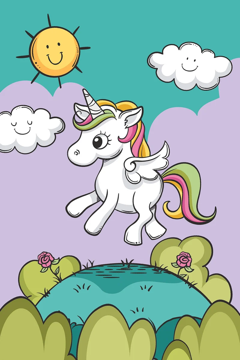 Alfombra Unicornio
