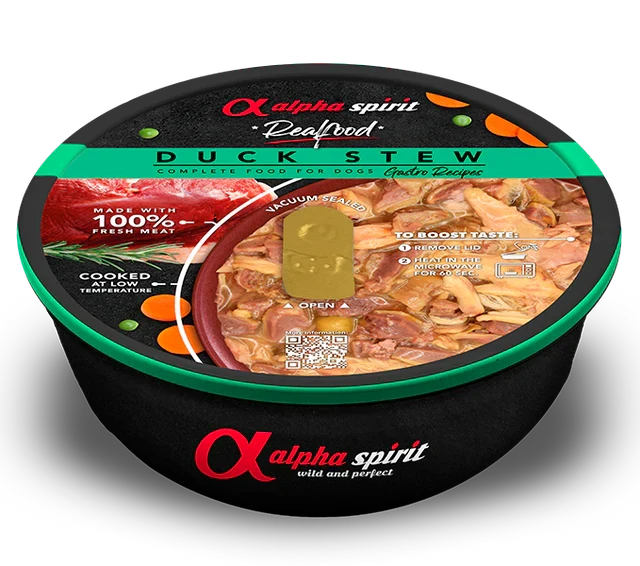 REAL FOOD -ESTOFADO de PATO para perros (280gr)