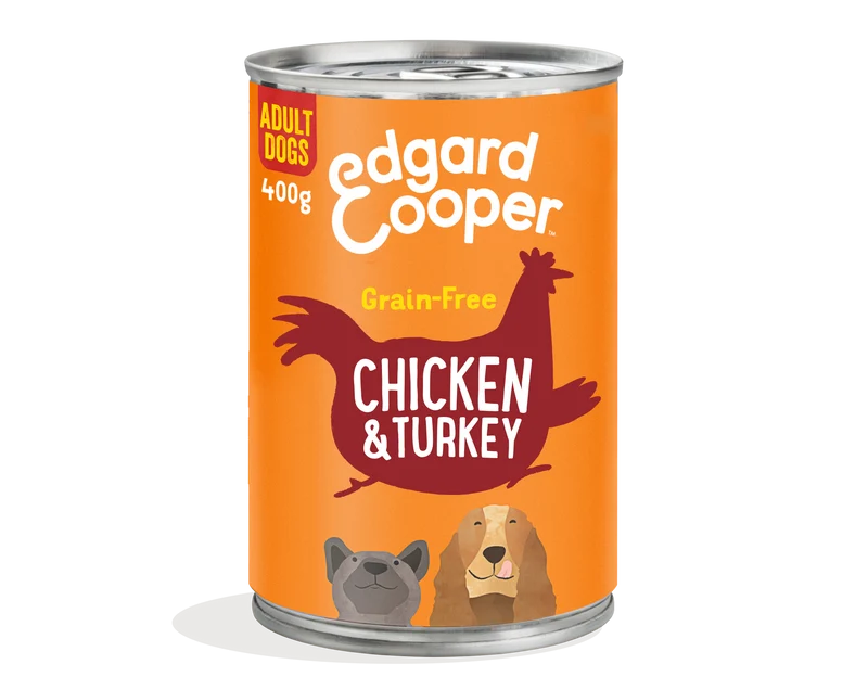 Edgard Cooper | Pollo, pavo y manzana | Lata 400g y 800g