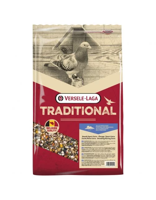 Versele-Laga Tradicional Cría/Deporte Extra Alimento para Palomas - Alimento para Palomas - 5 kg