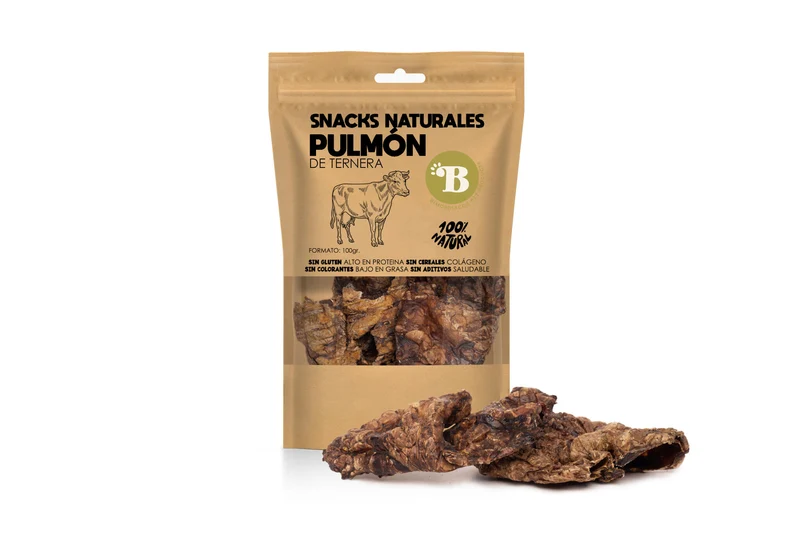 Bimordiscos Pulmón De Ternera Para Perros · 100g