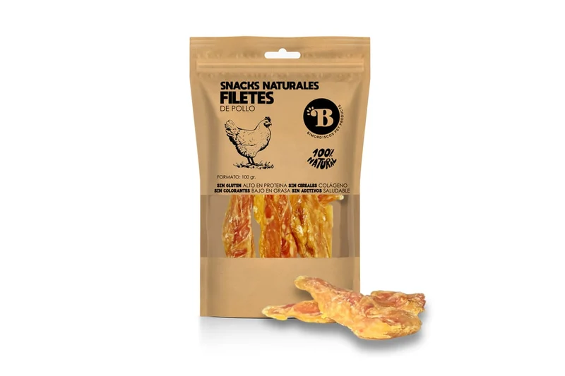 Bimordiscos Filetes De Pollo Para Perros Y Gatos. 100g