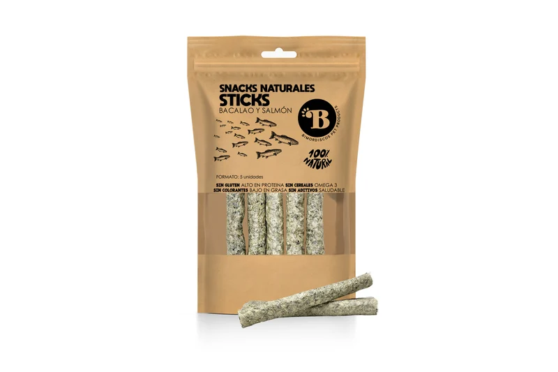 Bimordiscos Barritas De Bacalao Y Salmón Para Perros Y Gatos - 5 Uds. 5 Uds.