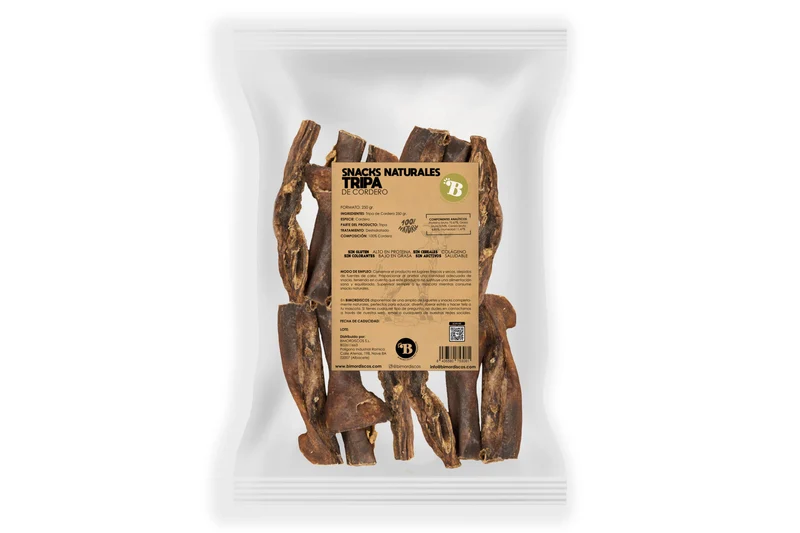 Bimordiscos Tripa De Cordero Para Perros Y Gatos · 250g