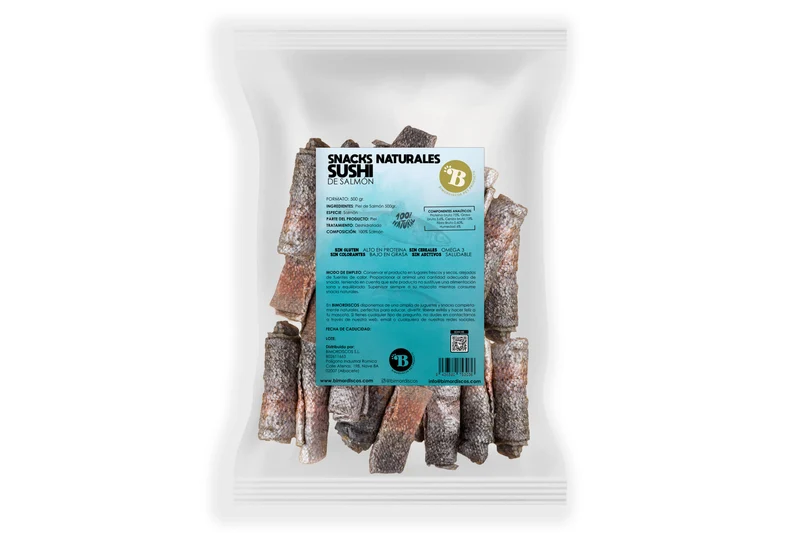 Bimordiscos Piel De Salmón Para Perros Y Gatos · 500g