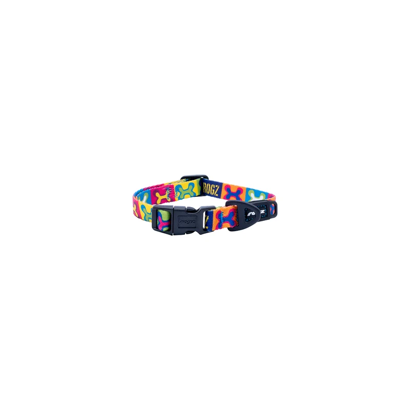 Collar Para Perro, Modelo Fusion De Rogz, Estampado Pop Art. Talla L (21-40kg)