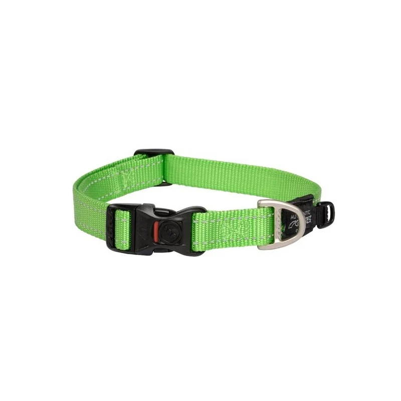 Collar Para Perro, Modelo Classic De Rogz Color Lima. Talla L (21-40kg)