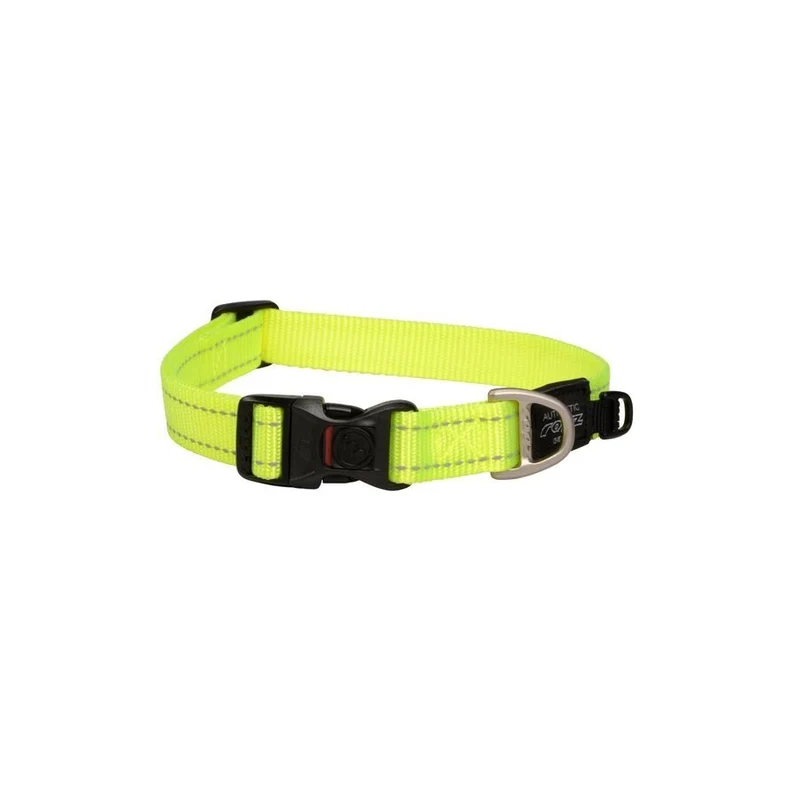 Collar Para Perro, Modelo Classic De Rogz Color Amarillo. Talla Xxl (63-70kg)