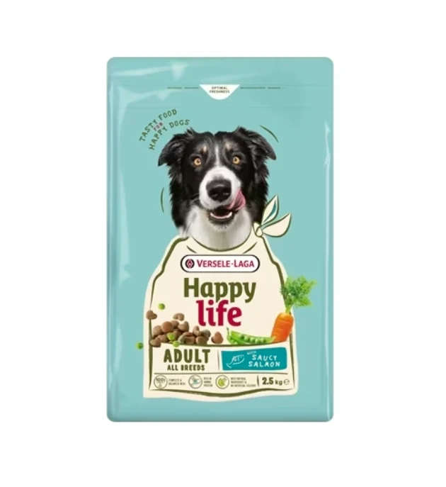 Happy Life Adult Salmón Alimento para perros 2.5 kg - Versele Laga