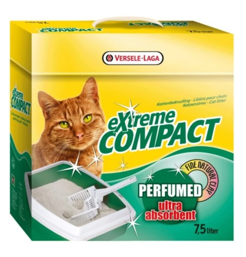 Versele-Laga EXtreme Compact 7,5 L - Arena para gatos premium aglomerante fuerte, gránulos de arcilla