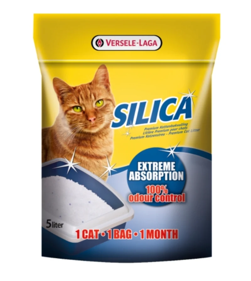 Versele-Laga Silica 5 L - Arena para gatos con gránulos ultraabsorbentes