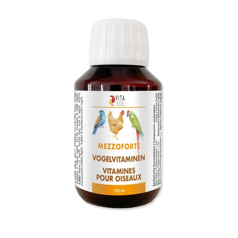 Mezzoforte Vitaminas Para Aves 100ml - Vita Vogel
