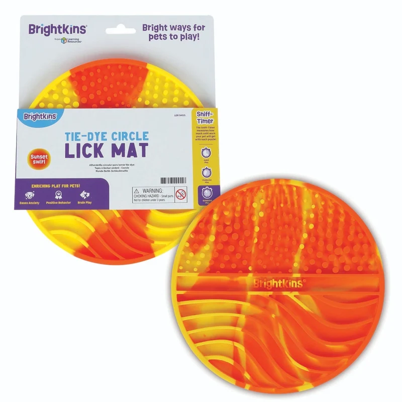 Tapete Lamedor para Perros y Gatos Tie Dye Circulo | Brightkins