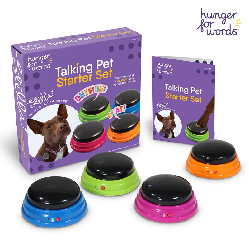 Set de Inicio Botones Parlantes para Mascotas | Hunger for Words