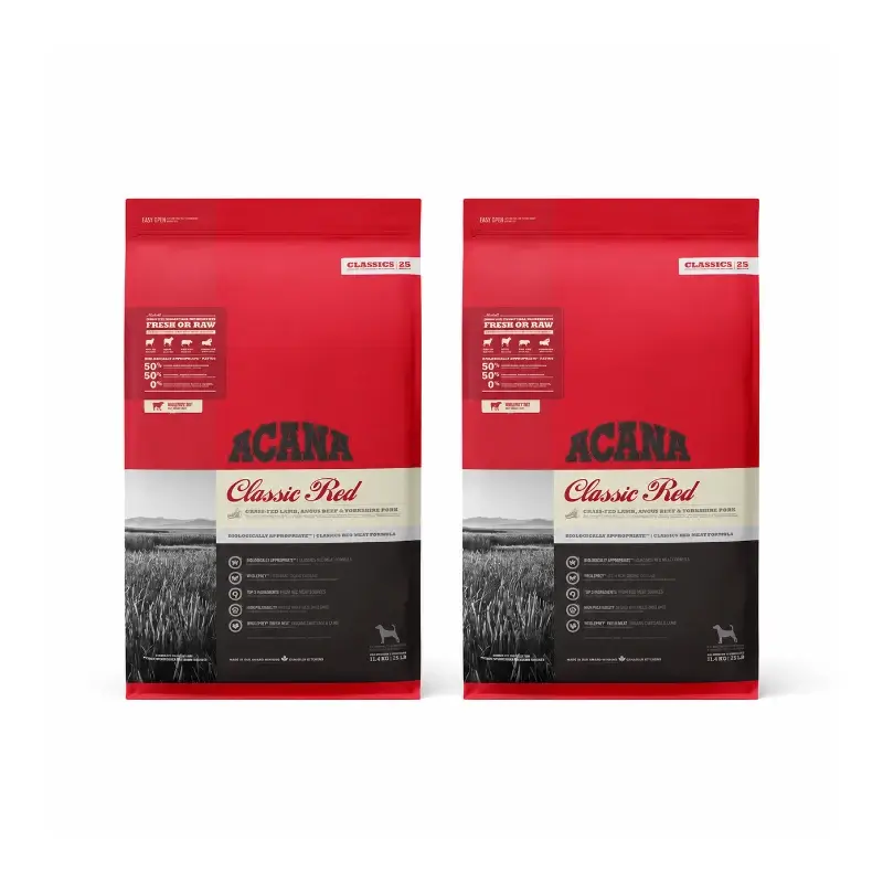 Ração para cães Acana Canine Adult Classics Red 9,7Kg 2 unidades