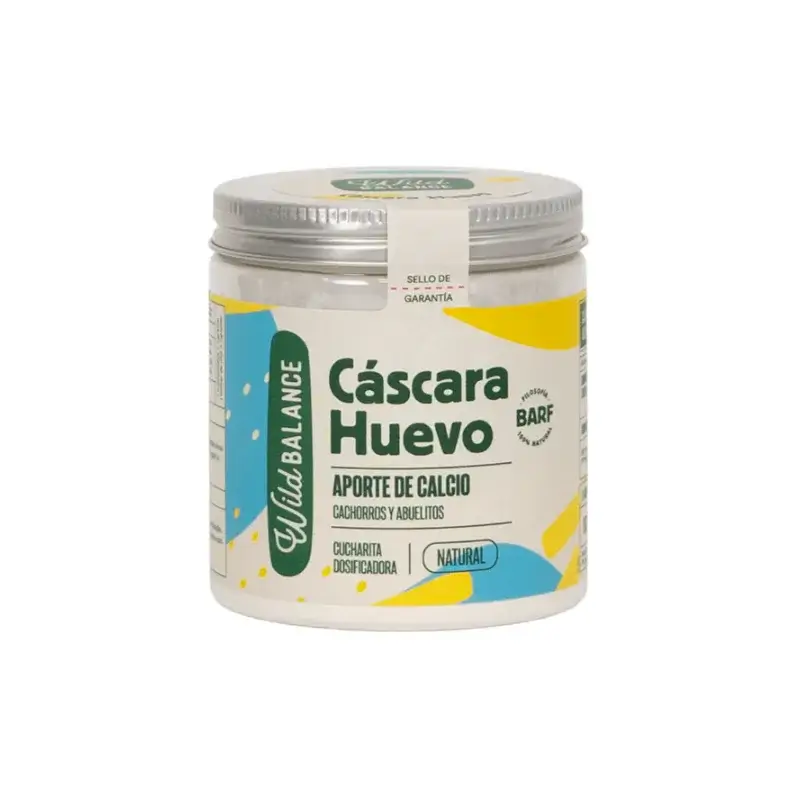 Wild Balance Casca de Ovo Biológica Suplemento Natural para Cães e Gatos 100 g