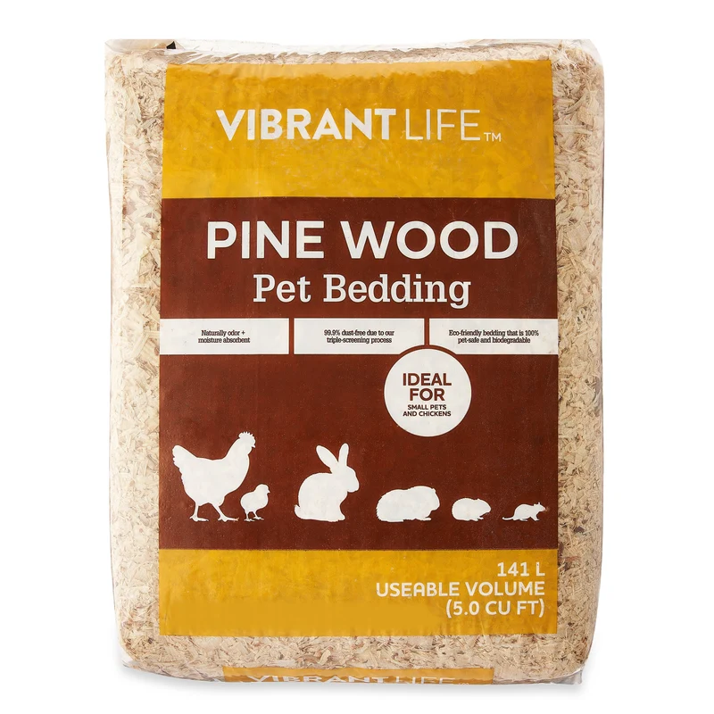 WOOD PET BEDDING 141 L Pine Shavings Small Pets Chickens