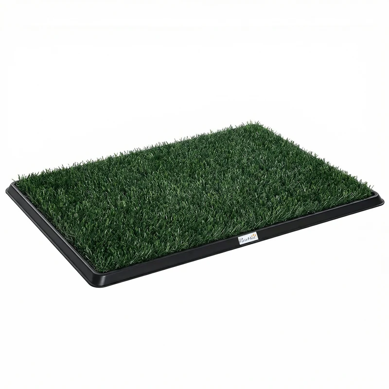 Pawhut Inodoro Para Perros Con Césped Artificial Bandeja Y Drenaje 76x50,5 Cm
