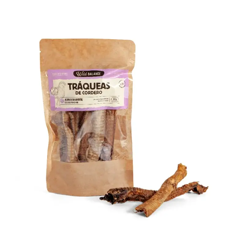 Wild Balance: Traquéia de Cordeiro – Snack Natural para Cães