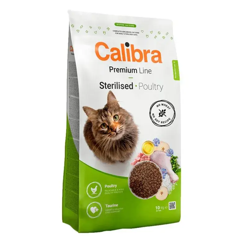 Calibra Cat Premium Esterlizado Carne De Ave 10Kg
