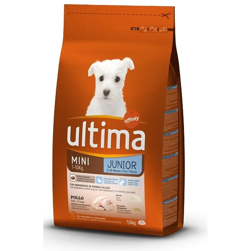 Ultima Pienso Dog Mini Junior, 1.5 kg