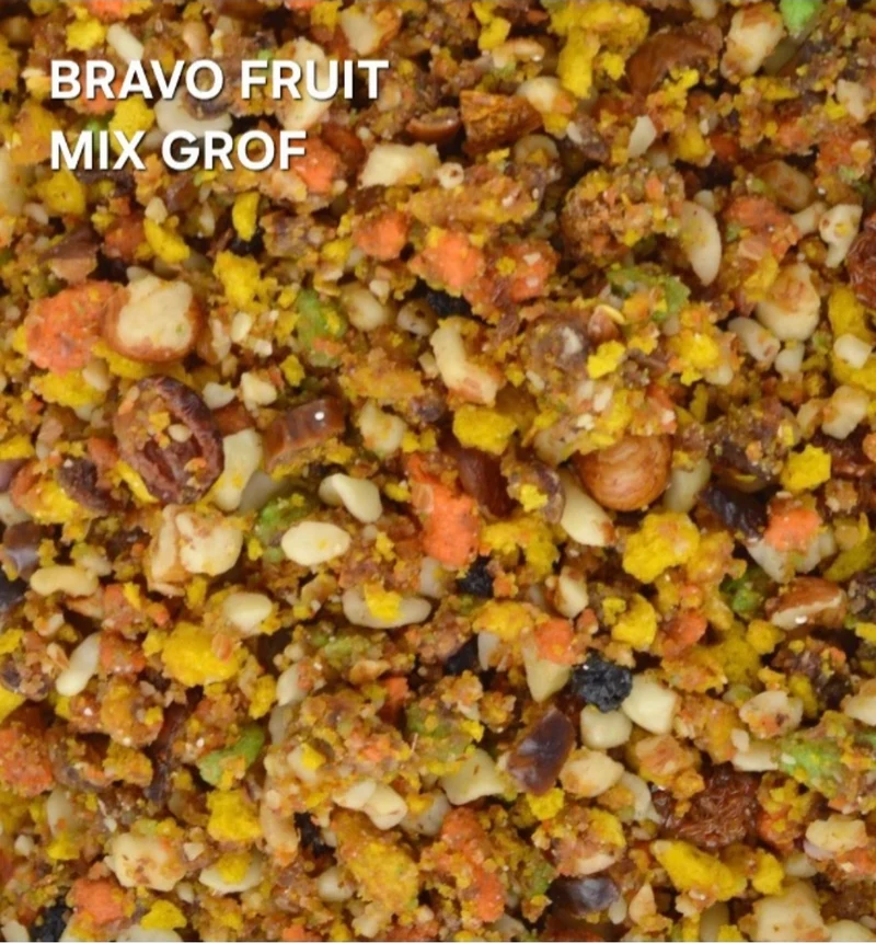 Mezcla de frutas Bravo gruesa de 500 gramos - envasado a mano