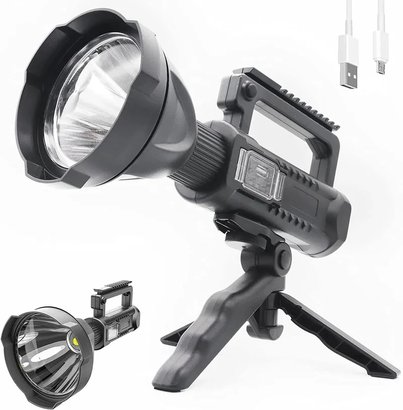 Linterna Led Recargable W5120 con Power Bank 9000