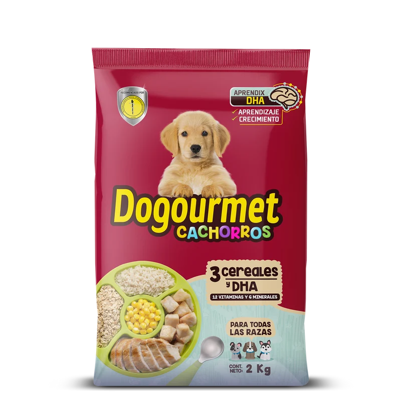 Dogourmet Cachorros 3 Cereales x 2 Kg.