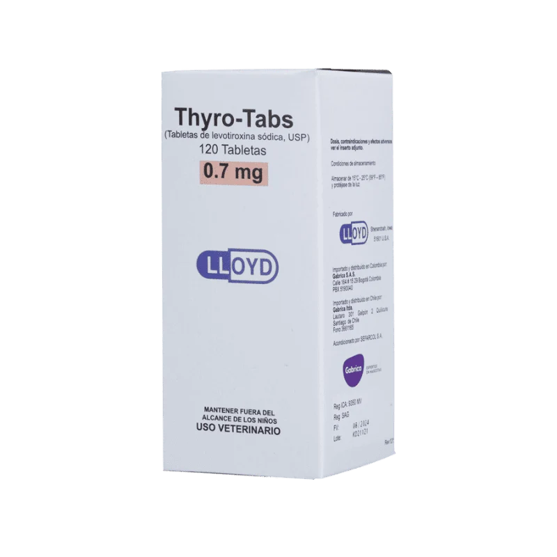 Thyro-Tabs Perros 0.7 mg 120 Tabletas