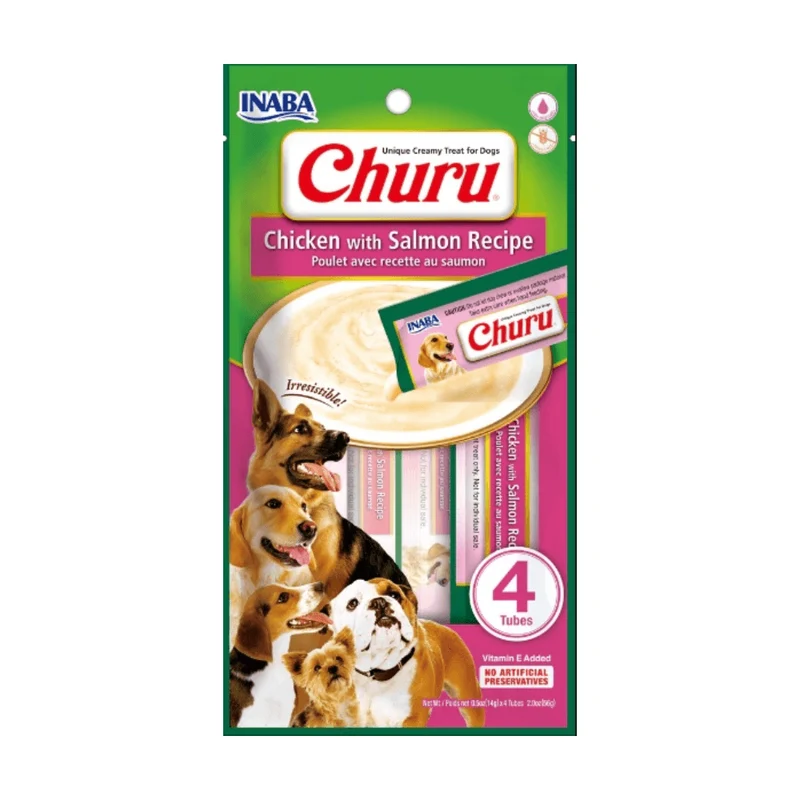 Churu Snack Perro Pollo Salmon x 4 Unds 14 Gr