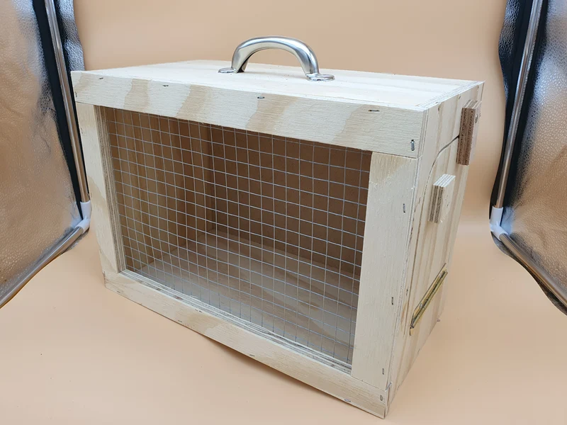 Caja de transporte de madera
