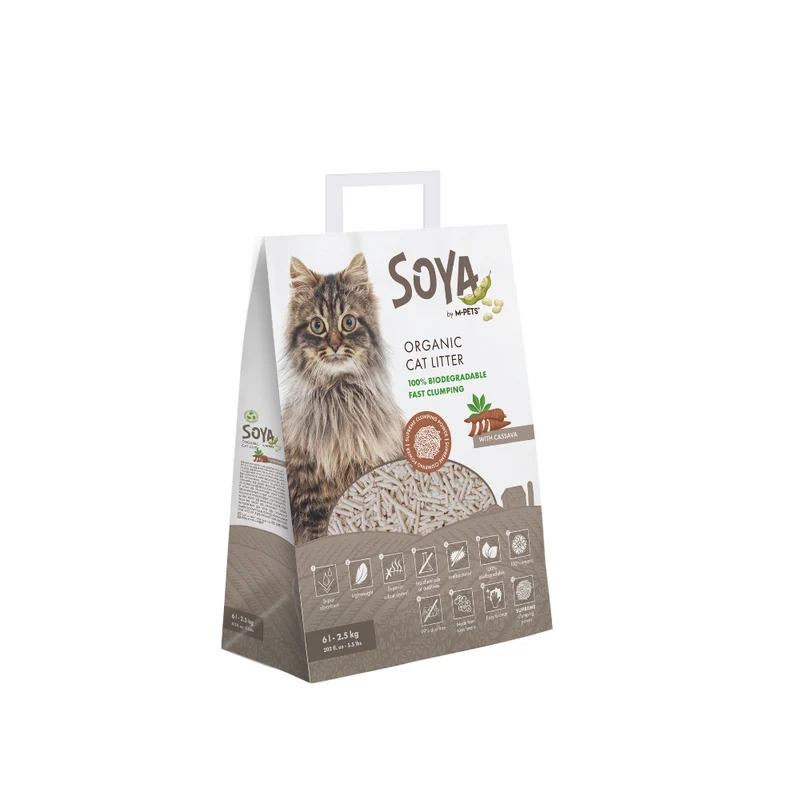Arena para Gato de Soya con Yuca SOYA CASSAVA | M-PETS®