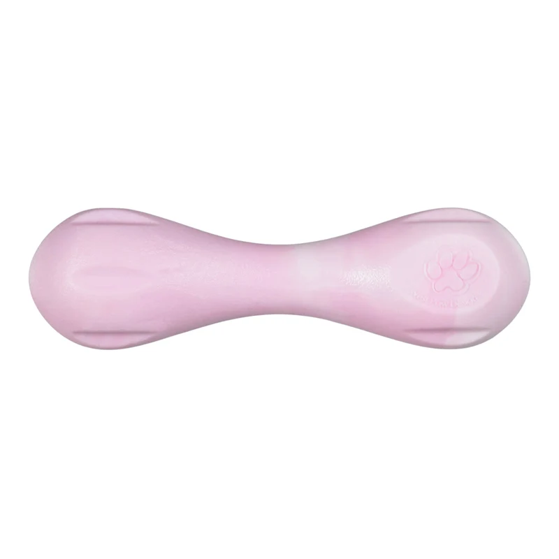 HURLEY de West Paw® color Rosa Chicle Jaspeado (Bubblegum Swirl) Línea Puppy – Hueso de Juguete para Cachorros
