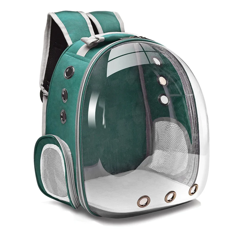 Morral Mochila Maleta Transparente Para Perro O Gato